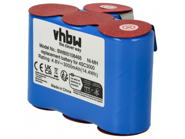 Baterija za Vileda AS-193E9A, 3000 mAh