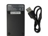 Polnilec za baterijo Samsung IA-BH130LB / SLB-0837B / SLB-1137D, MicroUSB