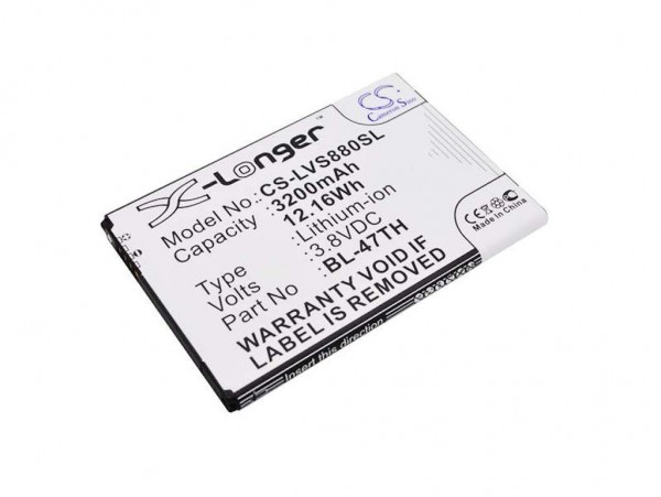 Baterija za LG G Pro 2 / D837 / F350K, 3200 mAh