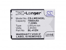 Baterija za LG Optimus L50 / C40 / D290 / H340, 1900 mAh Baterija za LG Optimus L50 / C40 / D290 / H340, 1900 mAh