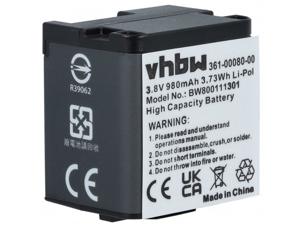 Baterija za Garmin Virb X / XE, 950 mAh
