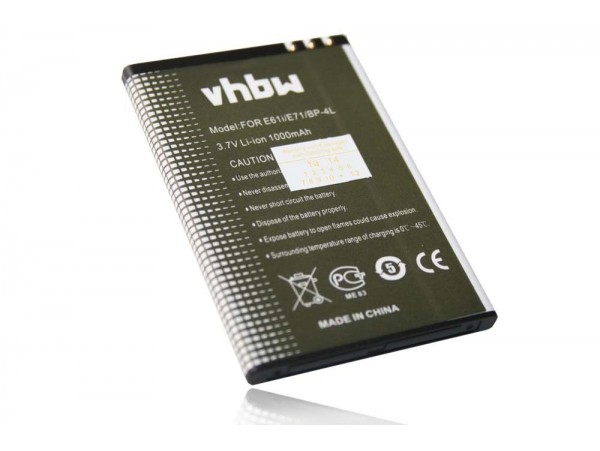 Baterija za Nokia 6650 / E6-00 / E52 / E90 / N97, 1000 mAh