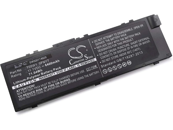 Baterija za Dell Precision 17 7710 / 15 7510, 6400 mAh