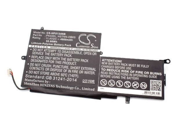 Baterija za HP Spectre Pro X360 / Spectre 13, PK03XL, 4900 mAh