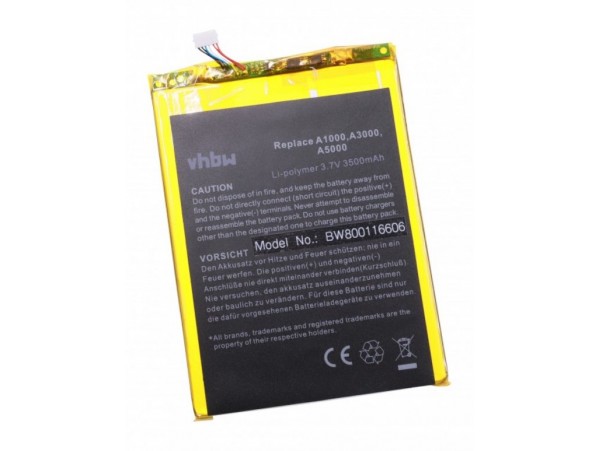 Baterija za Lenovo IdeaTab A1010 / A3000 / A5000, 3500 mAh