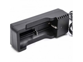 Polnilec za baterije Li-Ion 18500 / 18650 / 14500 / 18350, MicroUSB