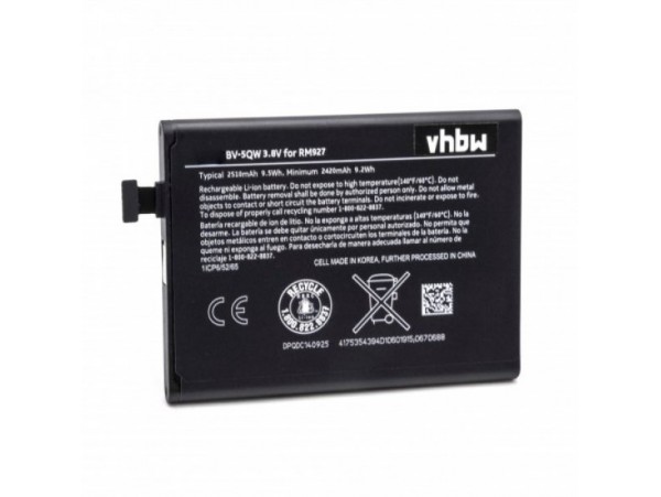 Baterija za Nokia Lumia 929 / 930, BV-5QW, 2510 mAh