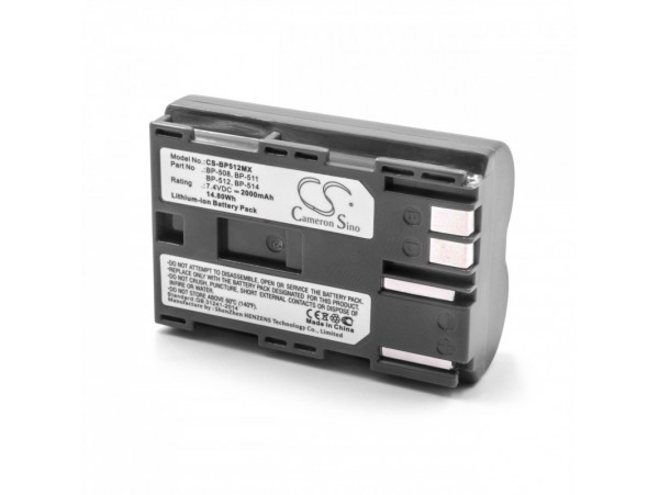 Baterija BP-508 / BP-511 / BP-511A / BP-512 / BP-514 za Canon EOS 100 / EOS D60 / Powershot G6, 2000 mAh