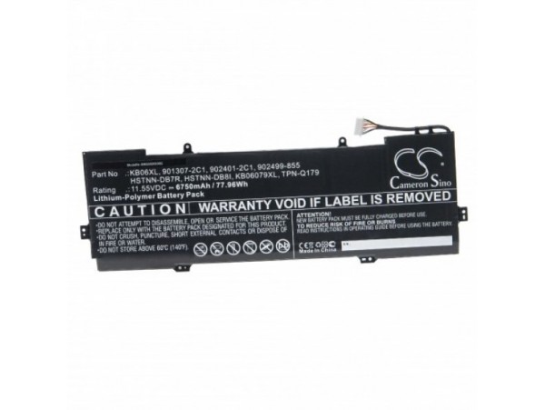 Baterija za HP Spectre X360 15-BL / 15T-BL, KB06XL, 6750 mAh