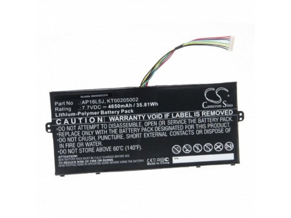 Baterija za Acer Swift 5 SF514 / Spin 1 SP111, AP16L5J, 4650 mAh