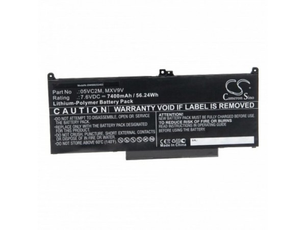 Baterija za Dell Latitude 13 5300 / 13 7300, MXV9V, 7.6V, 7400 mAh