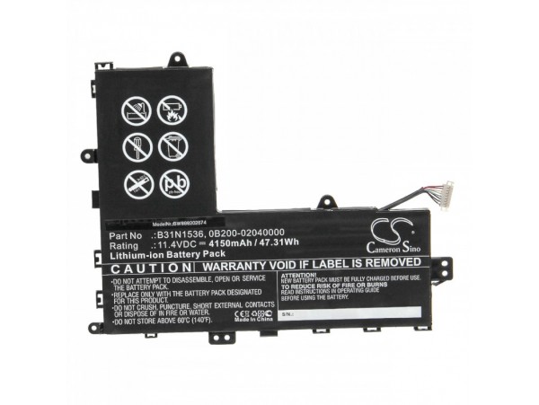 Baterija za Asus VivoBook Flip T201, B31N1536, 4150 mAh