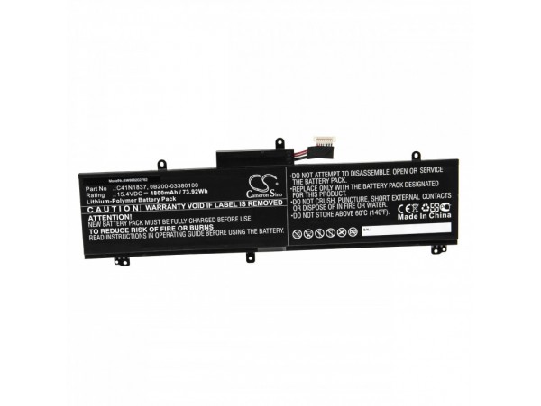 Baterija za Asus ROG Zephryus S GX502 / Zephyrus G GA502, C41N1837, 4800 mAh