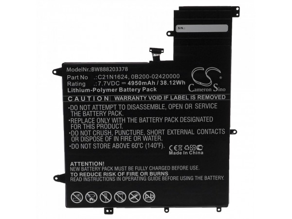Baterija za Asus ZenBook Flip S UX370UA, C21N1624, 4950 mAh