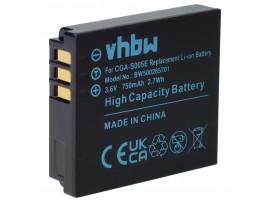 Baterija CGA-S005 za Panasonic Lumix DMC-FC01 / DMC-FX8 / DMC-LX1, 750 mAh