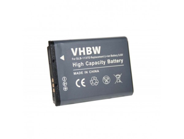 Baterija SLB-1137D za Samsung Digimax i85 / L74 wide / NV11 / NV24 HD / NV30, 650 mAh