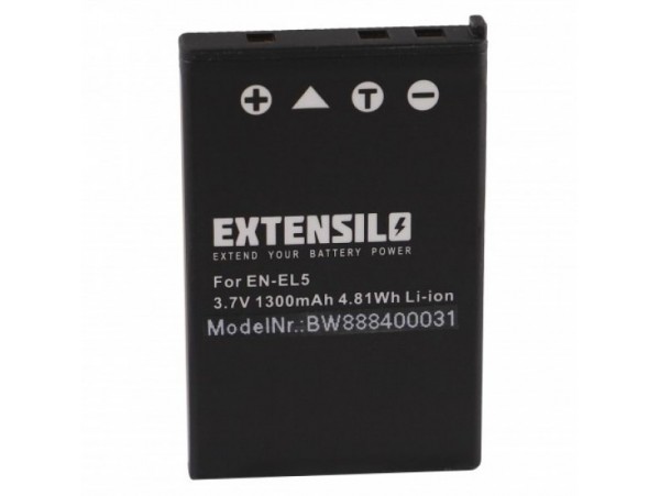 Baterija EN-EL5 za Nikon Coolpix 3700 / 4200 / 5200, 1300 mAh