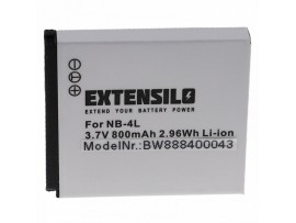 Baterija NB-4L za Canon IXUS 30 / 40 / 50 / 55, 800 mAh Baterija NB-4L za Canon IXUS 30 / 40 / 50 / 55, 800 mAh