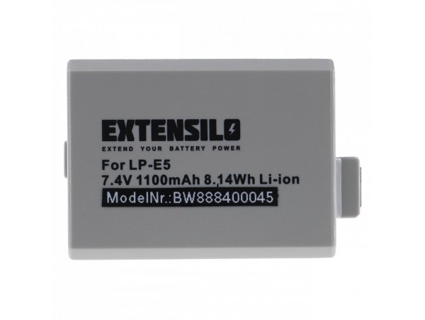 Baterija LP-E5 za Canon EOS-450D / EOS-500D / EOS-1000D, 1100 mAh
