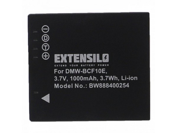 Baterija DMW-BCF10E / CGA-S106 za Panasonic Lumix DMC-FP8 / DMC-FS1 / DMC-FT1, 1000 mAh