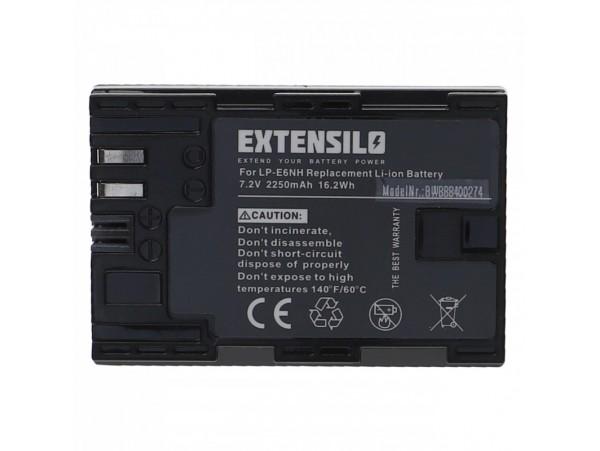 Baterija LP-E6NH za Canon EOS R6 / EOS R5 / EOS 5D, 2250 mAh