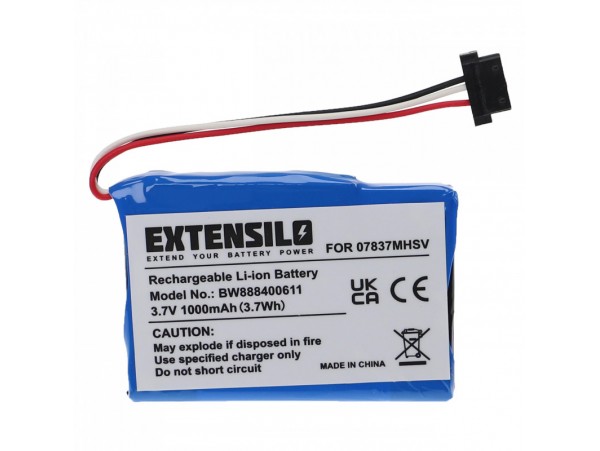 Baterija za Becker Traffic Assist 107 / Z200 / Z205, 1000 mAh