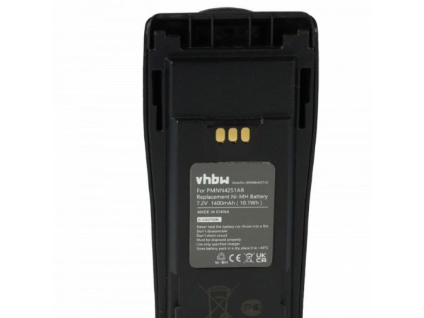 Baterija za Motorola CP040 / DP1400, Ni-MH, 1400 mAh