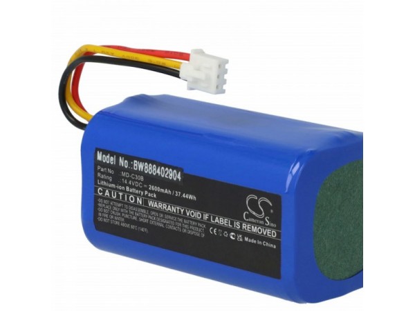 Baterija za Liectroux C30B / Blaupunkt Bluebot Xboost BPK-VCBB1XB, 2600 mAh