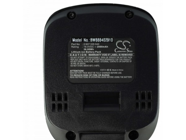 Baterija za Bosch PSB 18 LI / PSM 18 LI / PSR 18 LI / PST 18 LI, 18V, 2.0 Ah