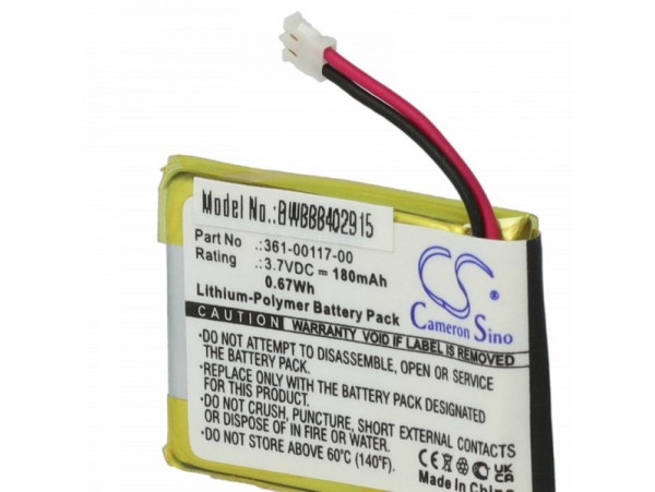 Baterija za Garmin Approach S10 / S20 / X40, 180 mAh