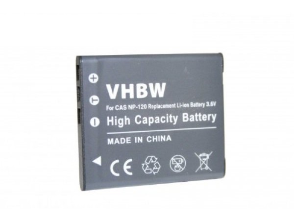Baterija NP-120 za Casio Exilim EX-S200 / EX-ZS10 / EX-ZS30, 600 mAh