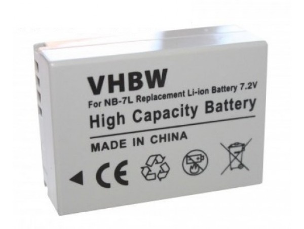 Baterija NB-7L za Canon PowerShot G10 / G11 / G12 / Powershot SX30, 700 mAh